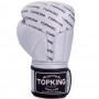 Top King "Full Impact Single Tone" Боксерские Перчатки Тайский Бокс Silver